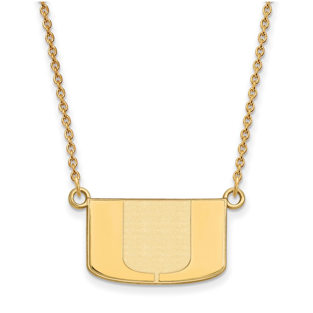 Women's Miami Hurricanes Gold-Plated Pendant Necklace: $119.99