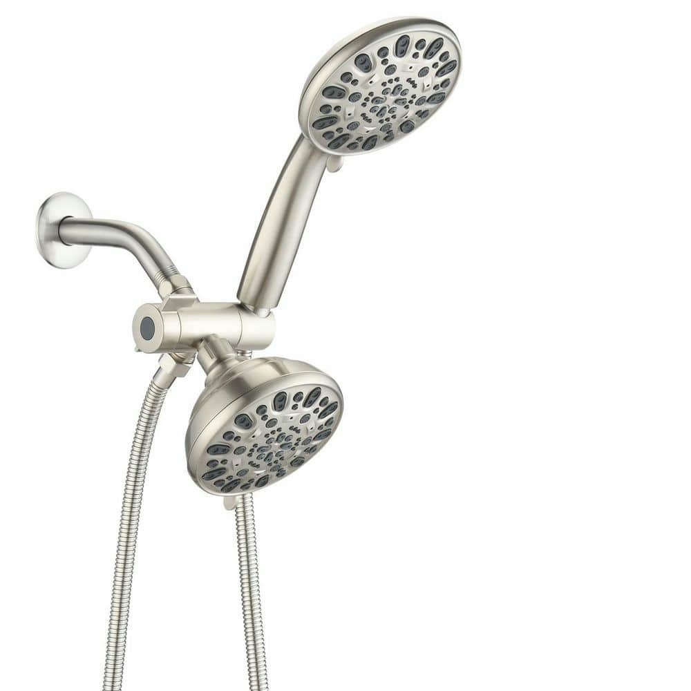 7-Spray 5-inch Dual Wall Mount Rain and Handheld Shower Head: $69.09