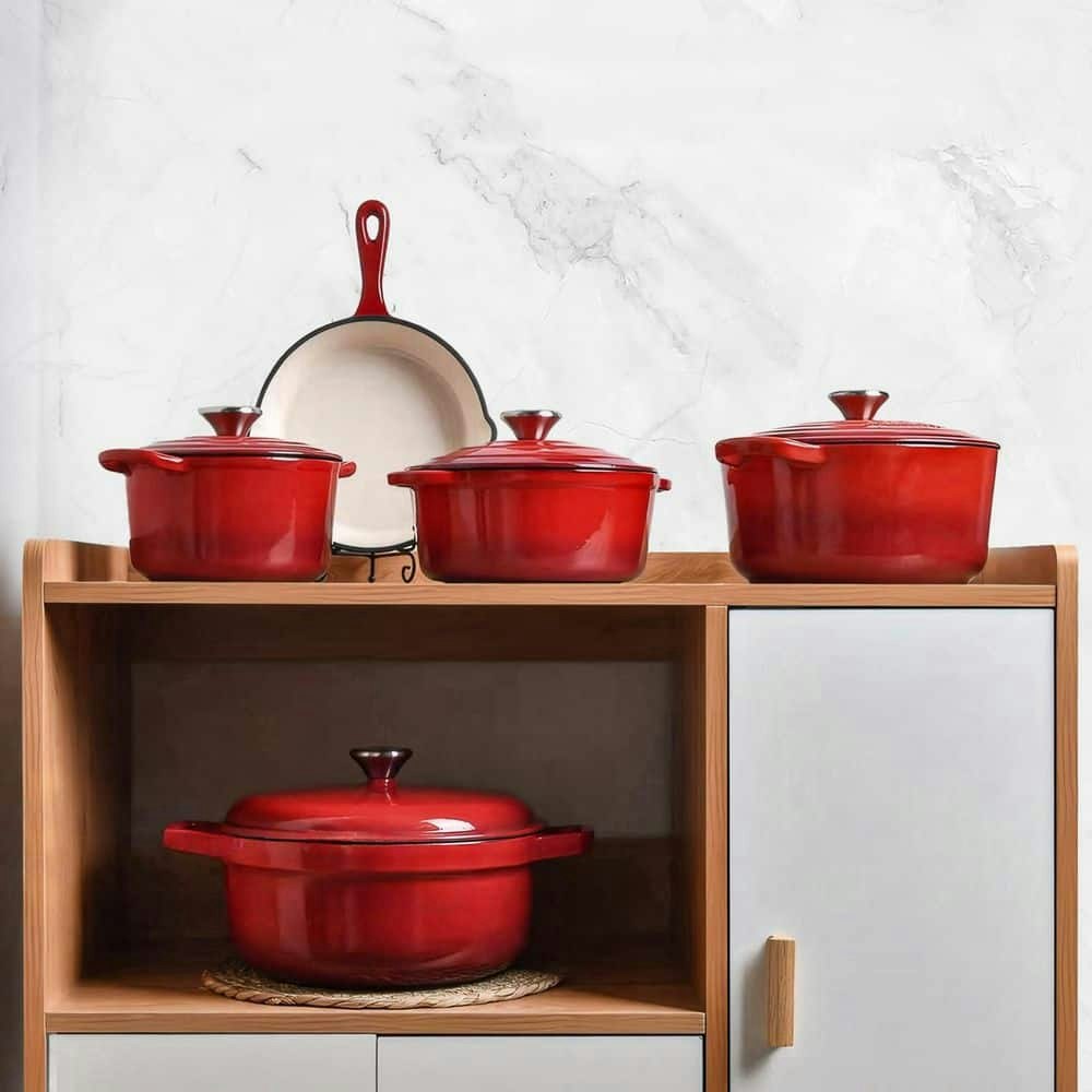 5-Quart Round Enameled Cast Iron Dutch Oven: $129.35
