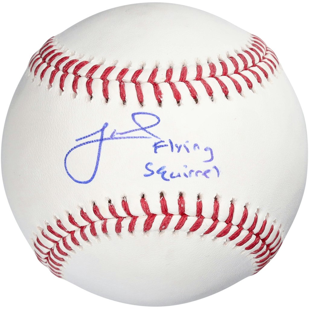Jeff McNeil Autographed Baseball with "Flying Squirrel" Inscription: $179.99 Jeff McNeil Autographed Baseball with "Flying Squirrel" Inscription: $179.99