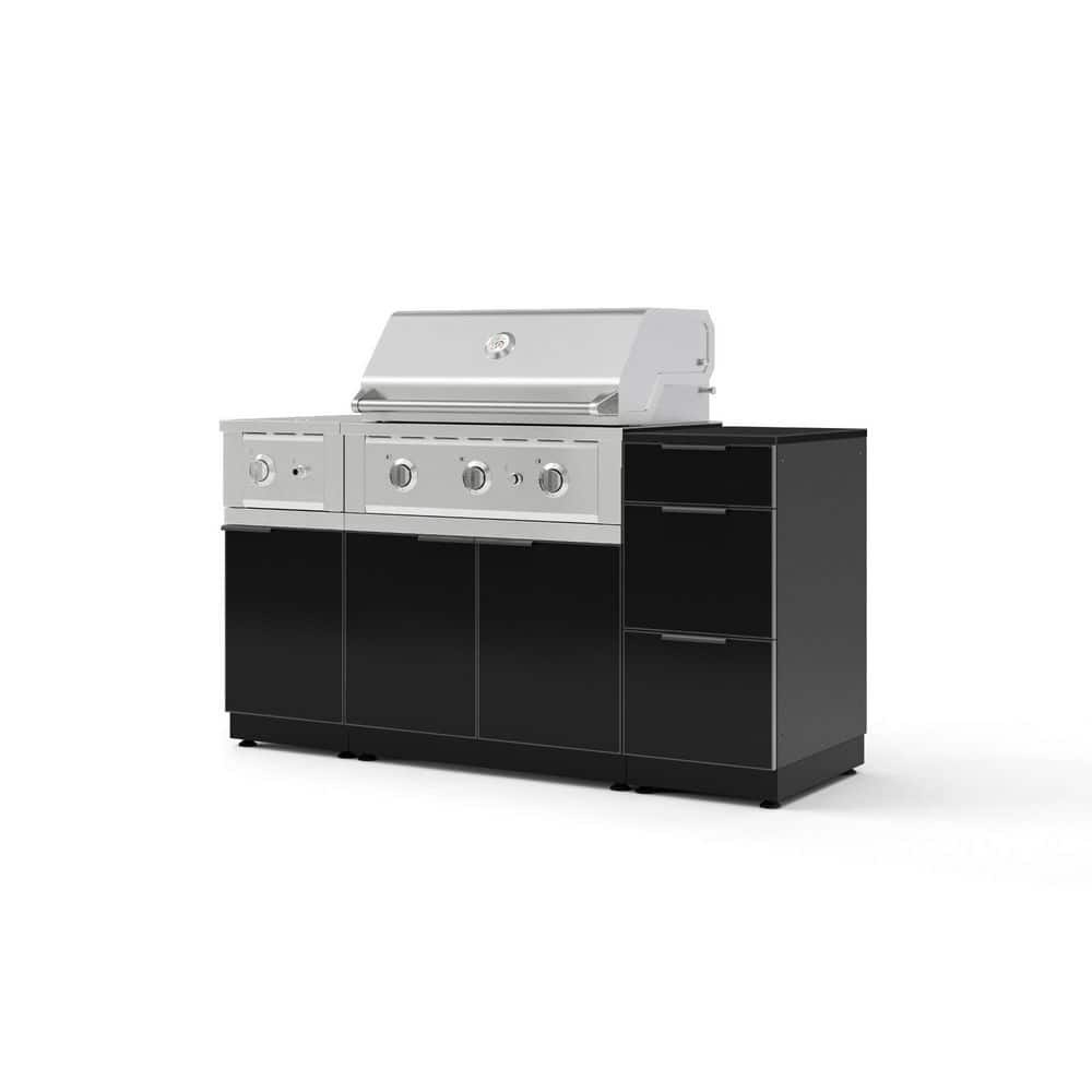 Outdoor Kitchen 6-Piece 3-Burner Propane Gas Grill Island: $5,089.99 Outdoor Kitchen 6-Piece 3-Burner Propane Gas Grill Island: $5,089.99