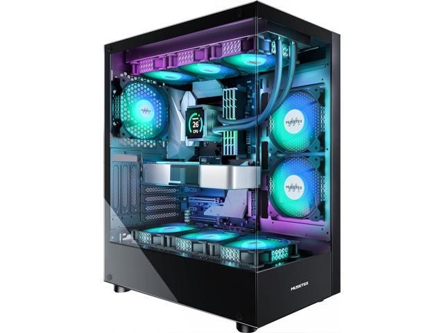 Mid Tower ATX Gaming PC Case with 6 PWM ARGB Fans: $199.99 Mid Tower ATX Gaming PC Case with 6 PWM ARGB Fans: $199.99