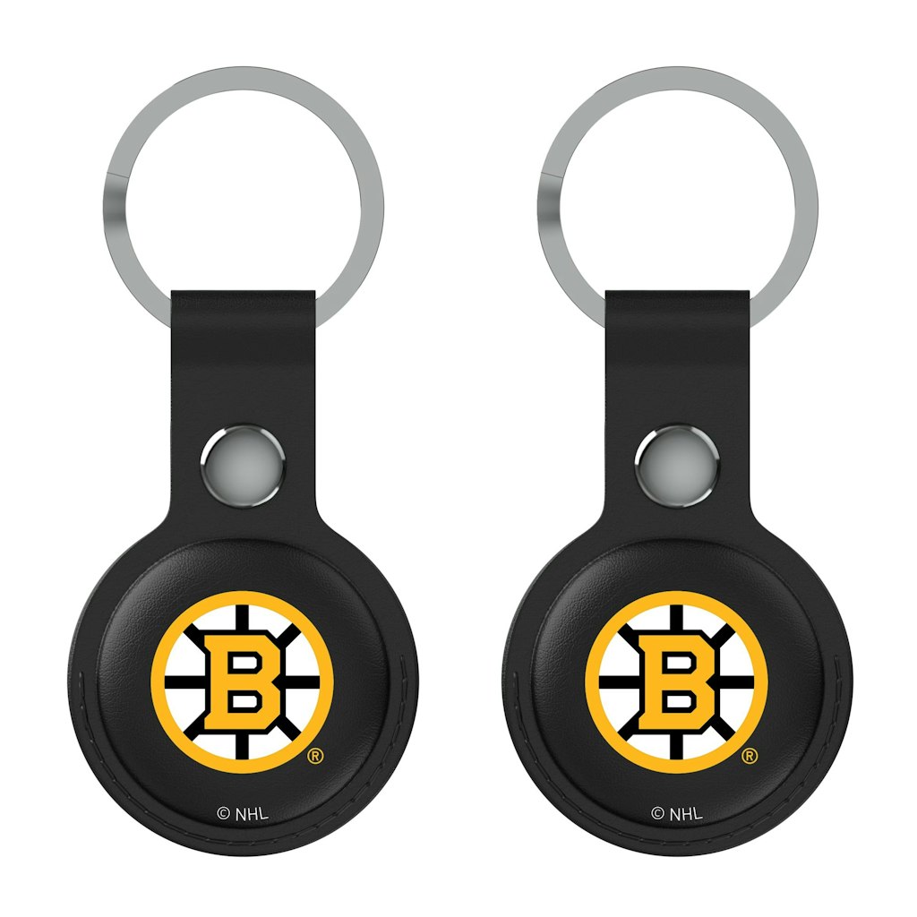 Keyscaper Boston Bruins Leatherette AirTag Holder 2-Pack: $34.99 Keyscaper Boston Bruins Leatherette AirTag Holder 2-Pack: $34.99