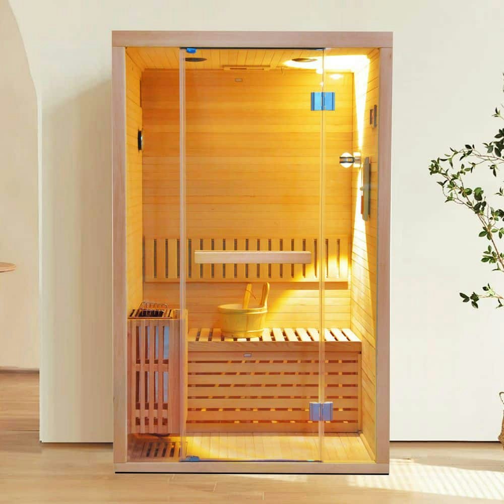 Moray 2-Person Traditional Indoor Hemlock Wet/Dry Sauna: $2,299 Moray 2-Person Traditional Indoor Hemlock Wet/Dry Sauna: $2,299
