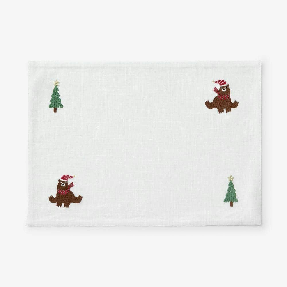 Company Cotton Embroidered Novelty Placemat 4-Pack: $45