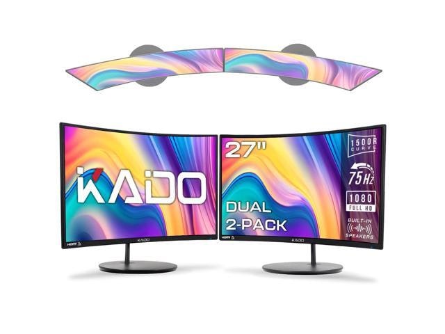 27-inch 1080p 75Hz LED Curved Monitor 2-Pack: $299.99 27-inch 1080p 75Hz LED Curved Monitor 2-Pack: $299.99