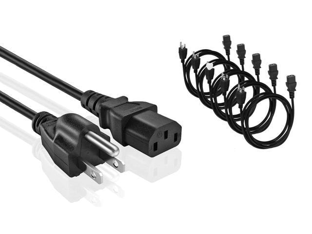 Universal 10-Foot PC Power Cord 5-Pack: $40.49