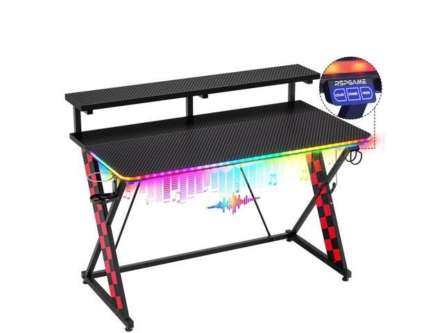 RSPGAME 43-Inch Music Sync LED Gaming Desk: $159.99 RSPGAME 43-Inch Music Sync LED Gaming Desk: $159.99