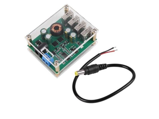 DC to DC 7-60V to 5V 5A Step-Down Voltage Regulator Module with 4 USB Ports: $27.92 DC to DC 7-60V to 5V 5A Step-Down Voltage Regulator Module with 4 USB Ports: $27.92