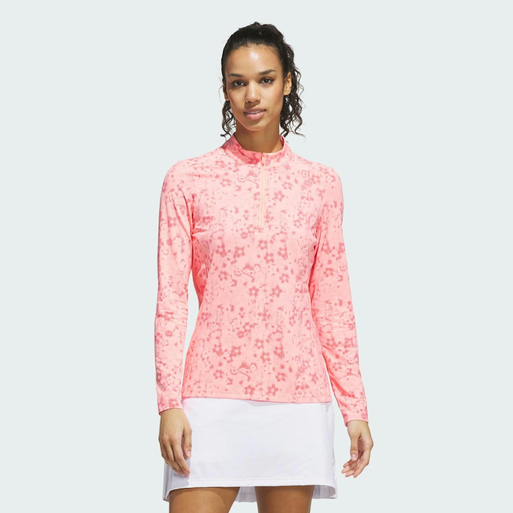 Ultimate365 Cool Feeling Printed Quarter-Zip Mock Neck Top: $75 Ultimate365 Cool Feeling Printed Quarter-Zip Mock Neck Top: $75