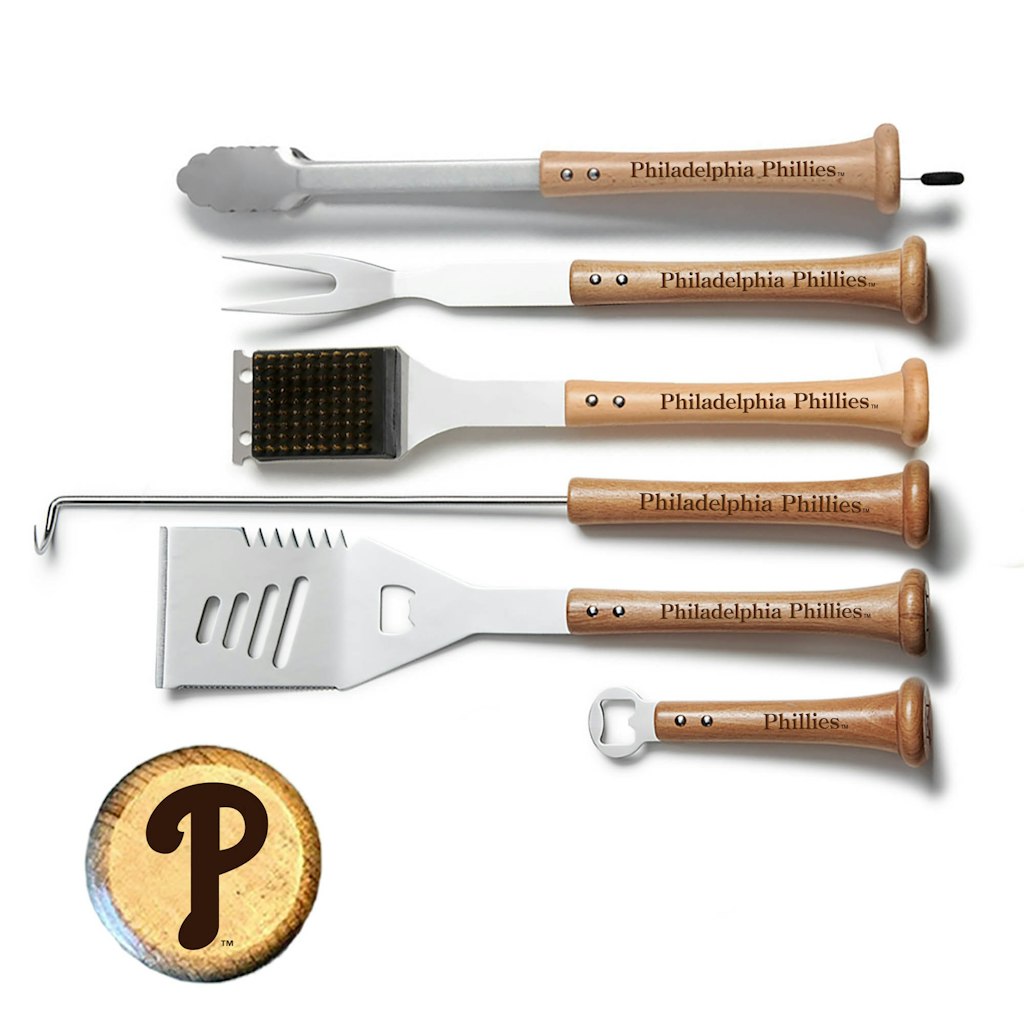 Philadelphia Phillies 6-Piece BBQ Tool Set: $179.99 Philadelphia Phillies 6-Piece BBQ Tool Set: $179.99