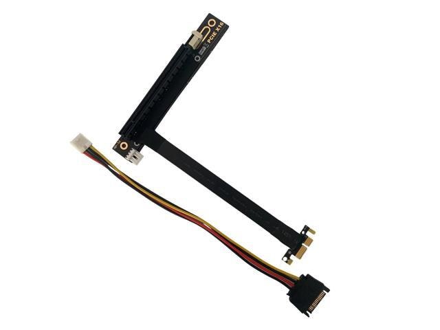 PCIe 3.0 x1 to x16 90-Degree Graphics Card Extension Cable: $37.42 PCIe 3.0 x1 to x16 90-Degree Graphics Card Extension Cable: $37.42