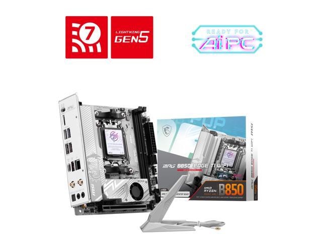 MSI MPG B850I Edge TI Wi-Fi ITX Motherboard: $259.99 MSI MPG B850I Edge TI Wi-Fi ITX Motherboard: $259.99