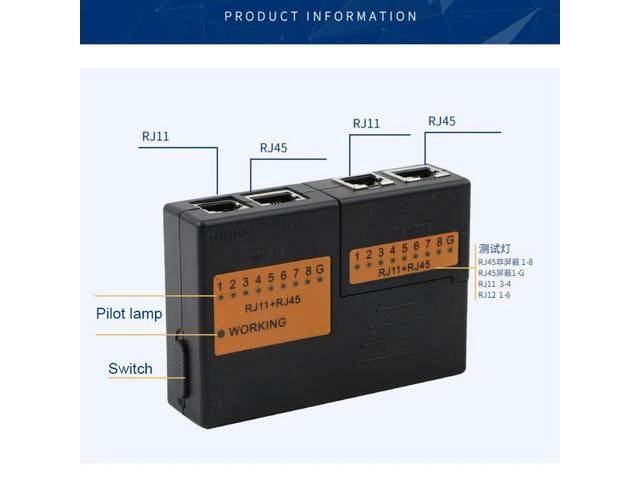RJ45 and RJ11 Ethernet Cable Tester: $11.99 RJ45 and RJ11 Ethernet Cable Tester: $11.99