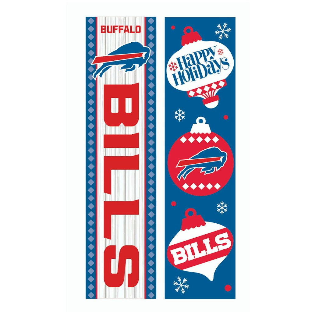 Buffalo Bills 47-Inch Double-Sided Christmas Leaner Sign: $79.99 Buffalo Bills 47-Inch Double-Sided Christmas Leaner Sign: $79.99