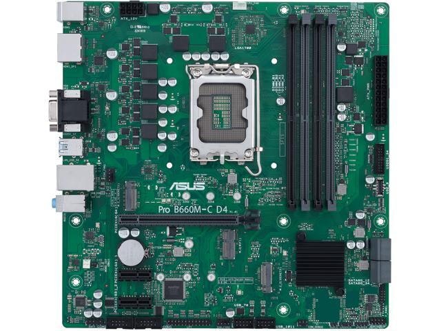 Asus Pro B660M-C D4-CSM Micro-ATX Motherboard: $189.87