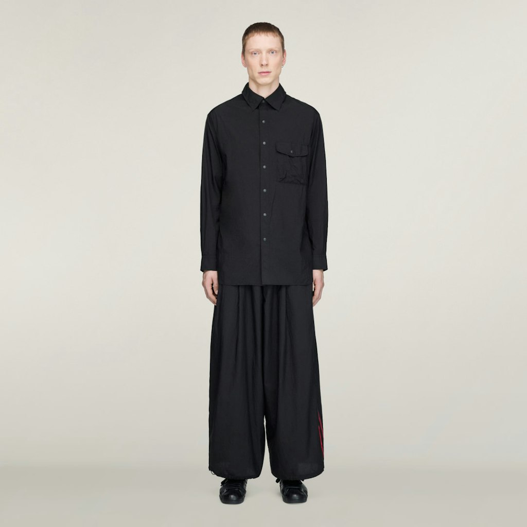 Y-3 Gradient 3-Stripes Nylon Wide Pants: $300 Y-3 Gradient 3-Stripes Nylon Wide Pants: $300
