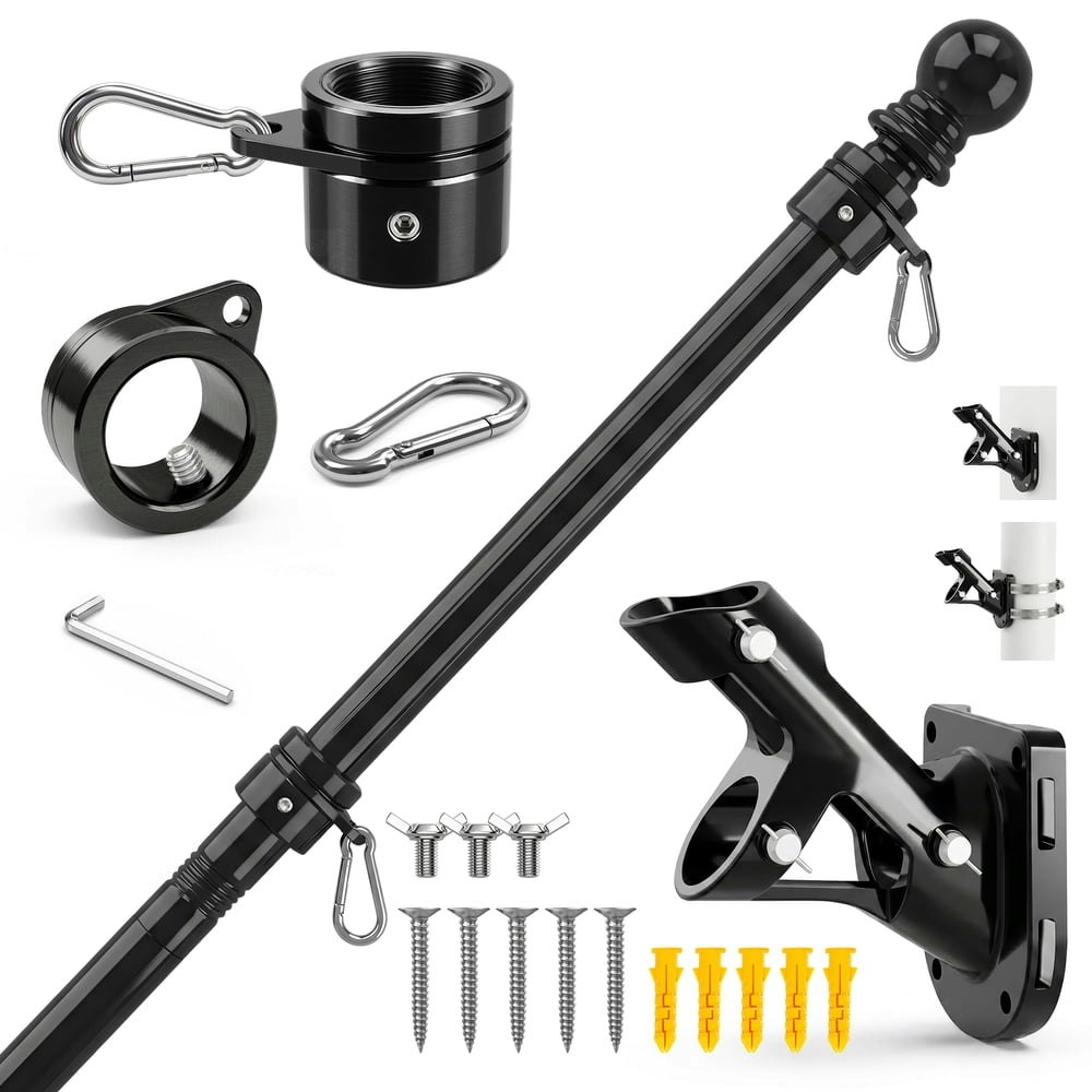 Fiason 6-Foot Flag Pole Wall Mount Kit: $35.99 Fiason 6-Foot Flag Pole Wall Mount Kit: $35.99