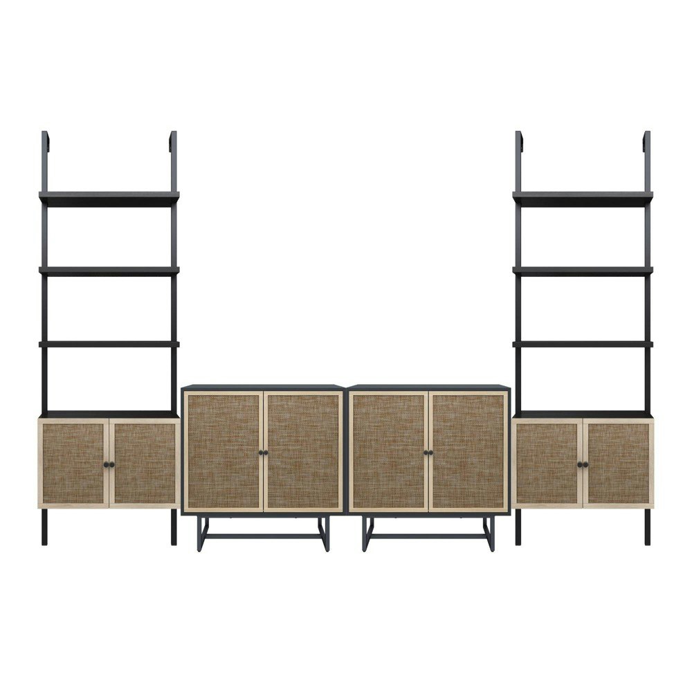 Nathan James Kova Rattan TV Wall Unit: $999.99