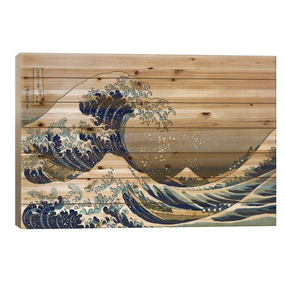 The Great Wave at Kanagawa 18x26-Inch Wood Print: $68.99 The Great Wave at Kanagawa 18x26-Inch Wood Print: $68.99