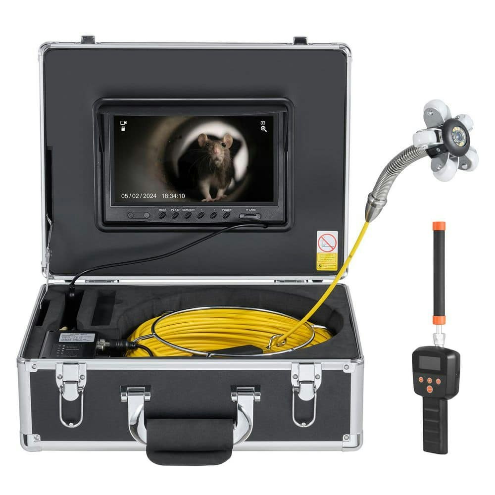 165-Foot Sewer Camera with 9-Inch Monitor and 512Hz Locator: $992.92