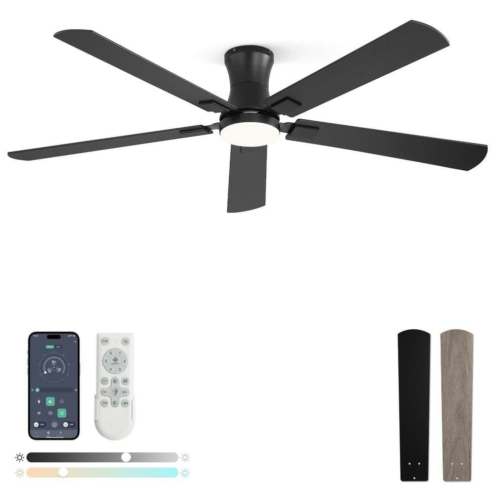 60-Inch Flush Mount LED Ceiling Fan: $129.99