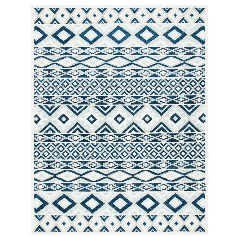 Roslyn 5x8-Foot Blue and White Striped Diamond Area Rug: $153.44 Roslyn 5x8-Foot Blue and White Striped Diamond Area Rug: $153.44