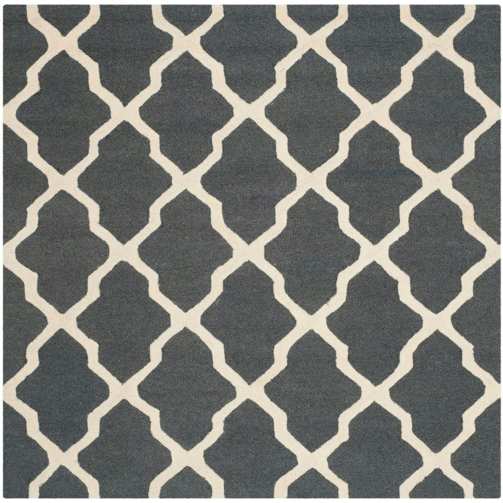 Cambridge 4x4-Foot Square Trellis Geometric Area Rug: $67.52 Cambridge 4x4-Foot Square Trellis Geometric Area Rug: $67.52