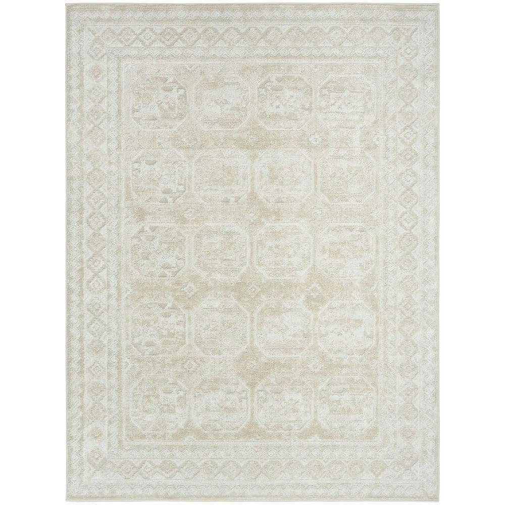 Dekor Ivory Beige 4x6-Foot Geometric Traditional Area Rug: $39.98 Dekor Ivory Beige 4x6-Foot Geometric Traditional Area Rug: $39.98