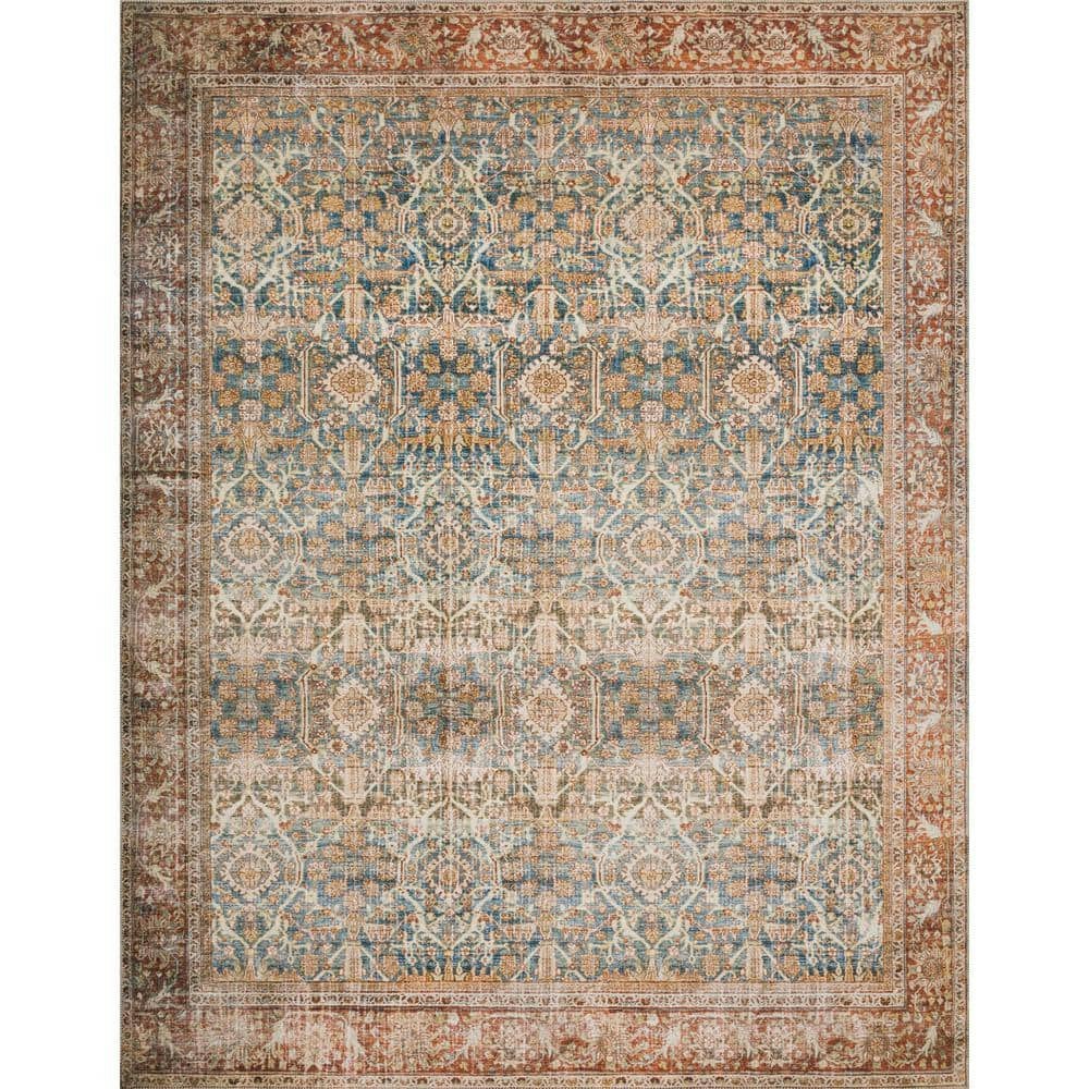 Layla 2'3" x 3'9" Distressed Bohemian Area Rug: $22 Layla 2'3" x 3'9" Distressed Bohemian Area Rug: $22