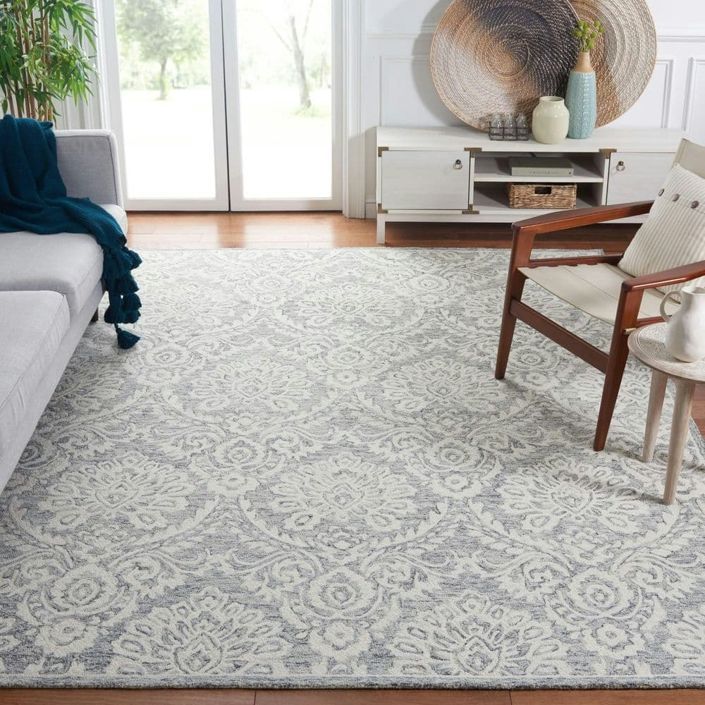 Blossom 8' x 10' Geometric Damask Floral Area Rug: $342.78 Blossom 8' x 10' Geometric Damask Floral Area Rug: $342.78