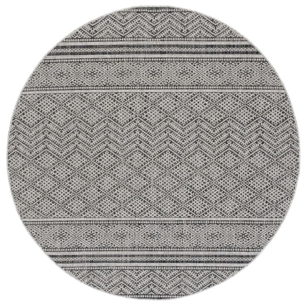Courtyard 4-foot Round Chevron Tribal Indoor/Outdoor Area Rug: $33.98 Courtyard 4-foot Round Chevron Tribal Indoor/Outdoor Area Rug: $33.98