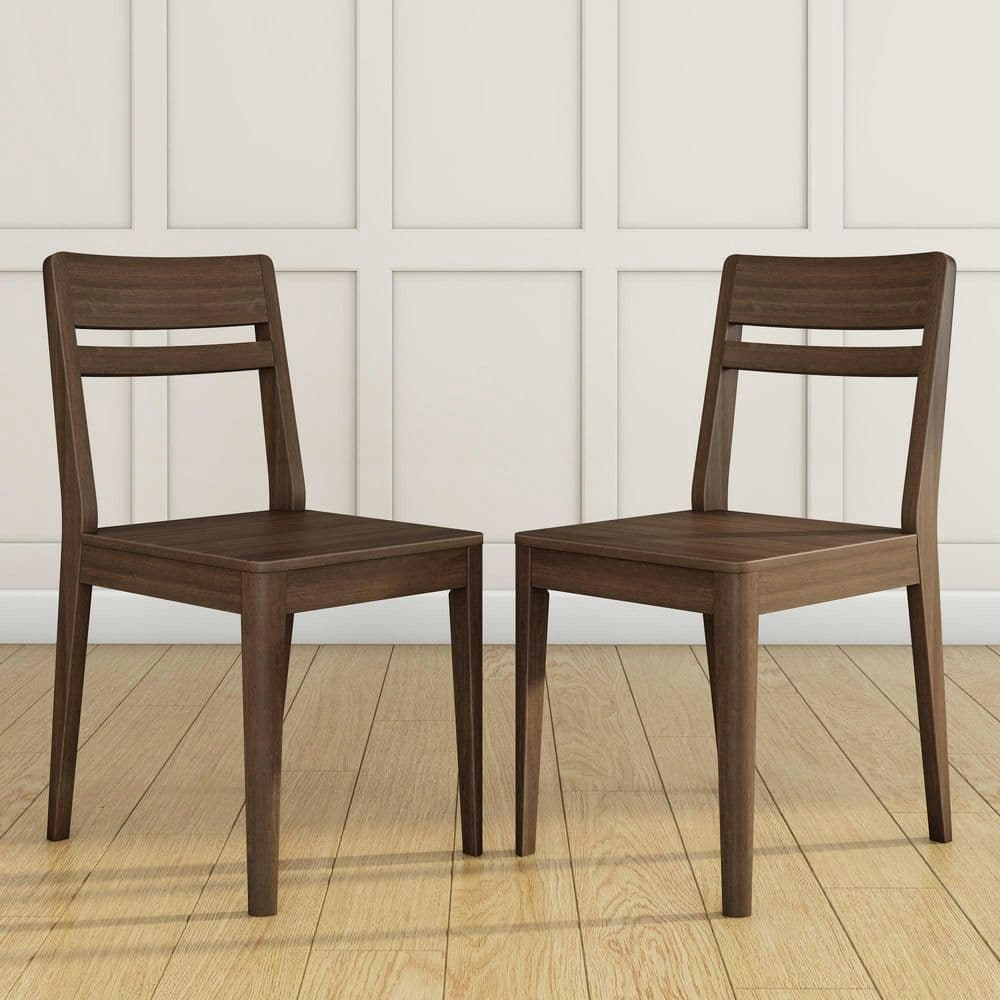Crew Walnut Armless Dining Chairs 2-Pack: $184 Crew Walnut Armless Dining Chairs 2-Pack: $184