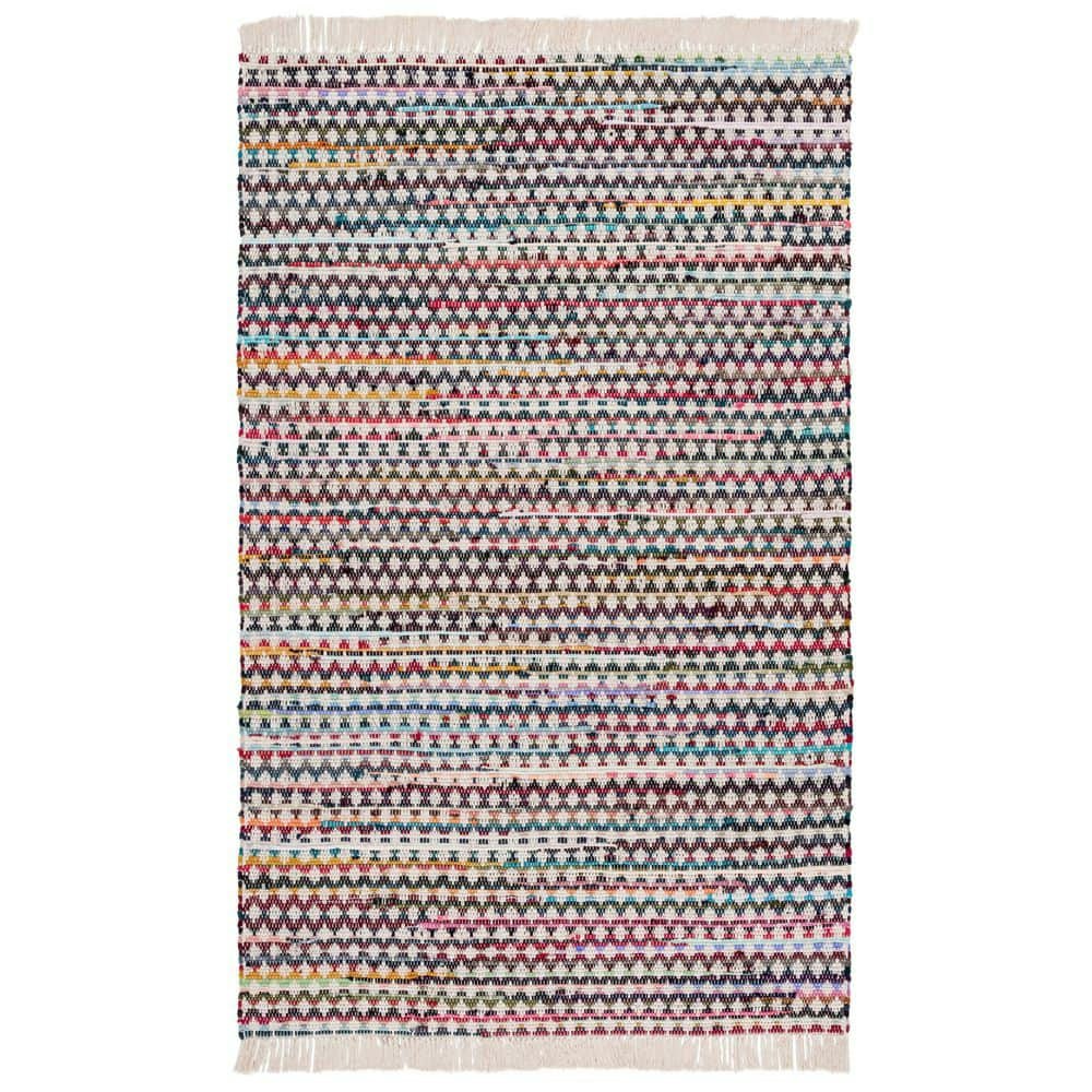 4x6-Foot Montauk Striped Geometric Fringe Area Rug: $53.48 4x6-Foot Montauk Striped Geometric Fringe Area Rug: $53.48