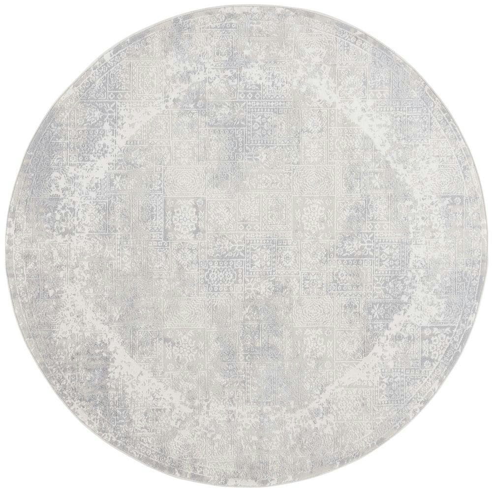 Hanna 7x7-Foot Distressed Ornate Border Round Area Rug: $97.58 Hanna 7x7-Foot Distressed Ornate Border Round Area Rug: $97.58