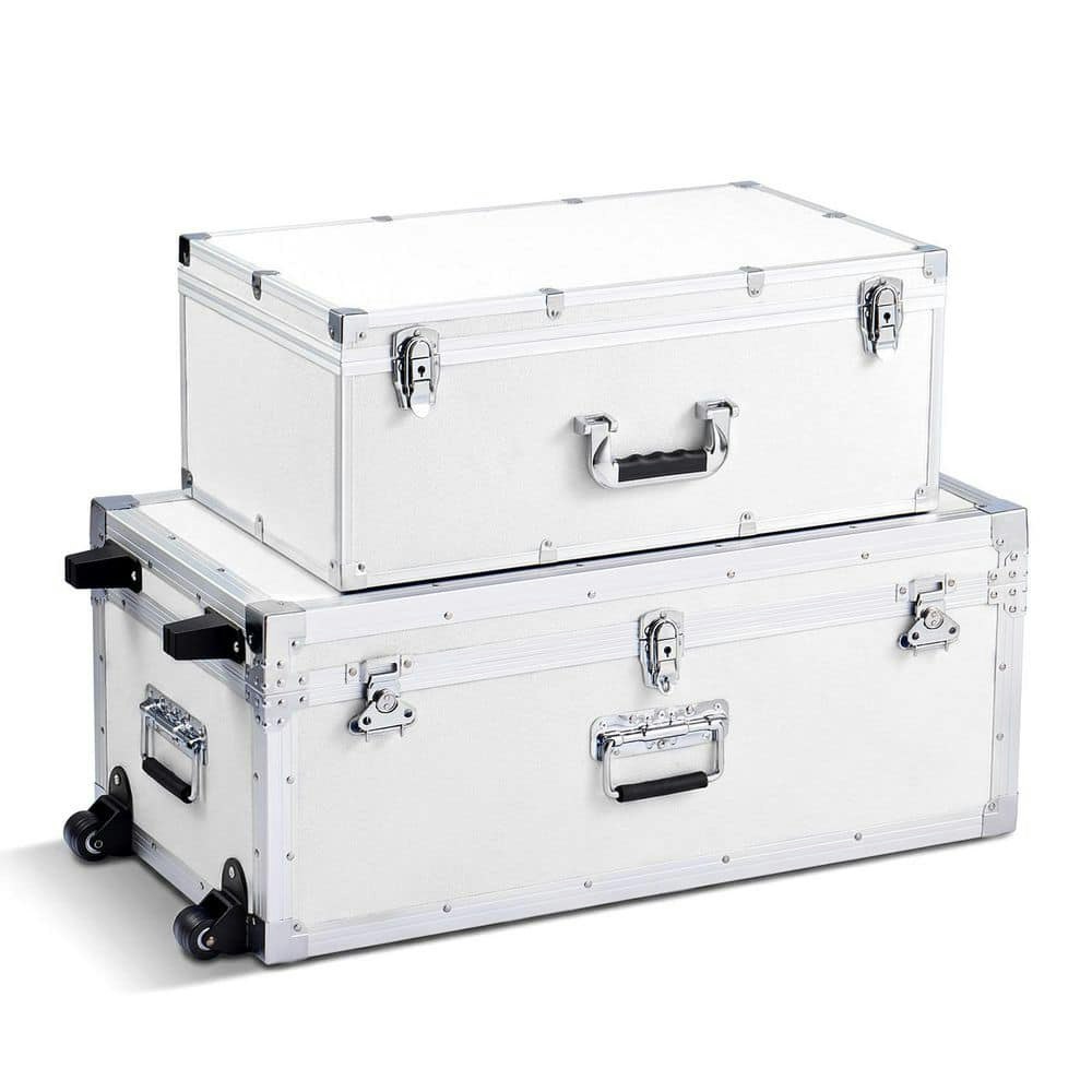Decorative Metal Storage Trunk 2-Pack: $143
