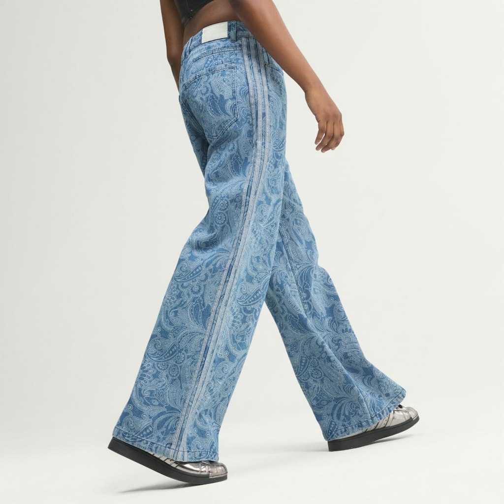 Adidas Liberty London Firebird Mid-Rise Straight Denim Pants: $110 Adidas Liberty London Firebird Mid-Rise Straight Denim Pants: $110