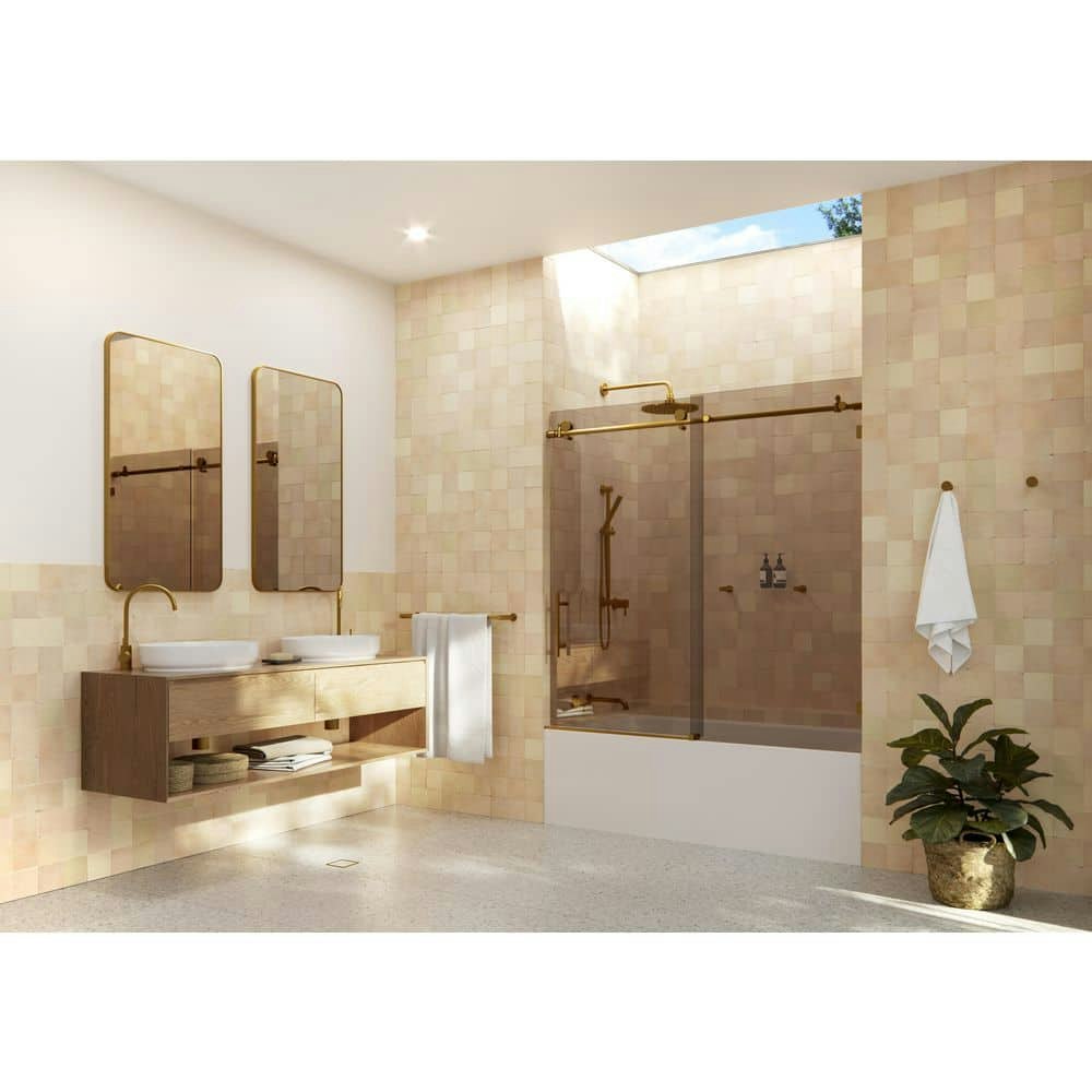 Equinox 56-60-Inch Frameless Sliding Bathtub Door: $1,017.06 Equinox 56-60-Inch Frameless Sliding Bathtub Door: $1,017.06