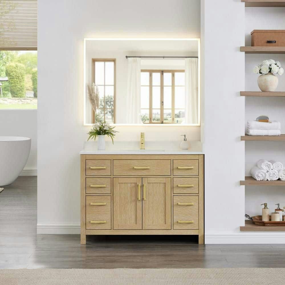 Beckett 48-Inch Freestanding Single Bath Vanity: $1,749 Beckett 48-Inch Freestanding Single Bath Vanity: $1,749
