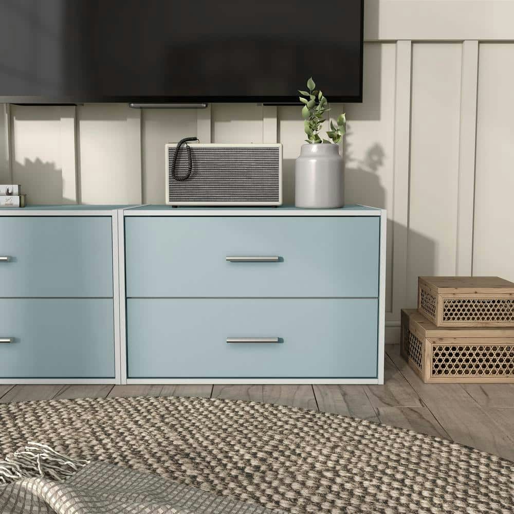Quincy 15.74-inch Stackable Modular 2-Drawer Cabinet: $57.40 Quincy 15.74-inch Stackable Modular 2-Drawer Cabinet: $57.40