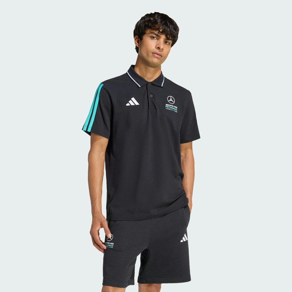 Mercedes AMG Petronas F1 Team DNA Polo Shirt: $55 Mercedes AMG Petronas F1 Team DNA Polo Shirt: $55