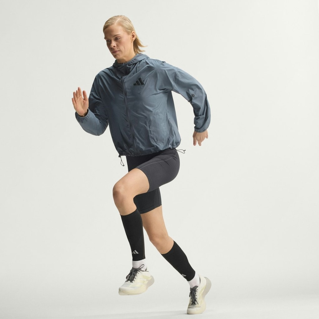 Adidas Adizero Running Jacket: $150 Adidas Adizero Running Jacket: $150