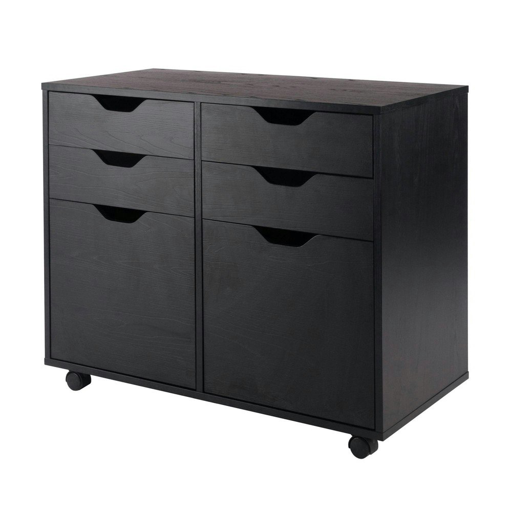 Winsome Halifax 2-Section Mobile Storage Cabinet: $127.99