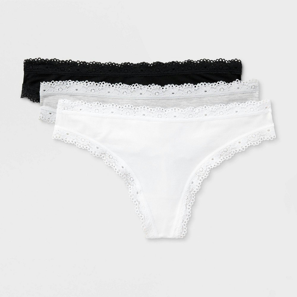 Auden Women's Cloud Knit Thong Underwear 3-Pack: $15 Auden Women's Cloud Knit Thong Underwear 3-Pack: $15