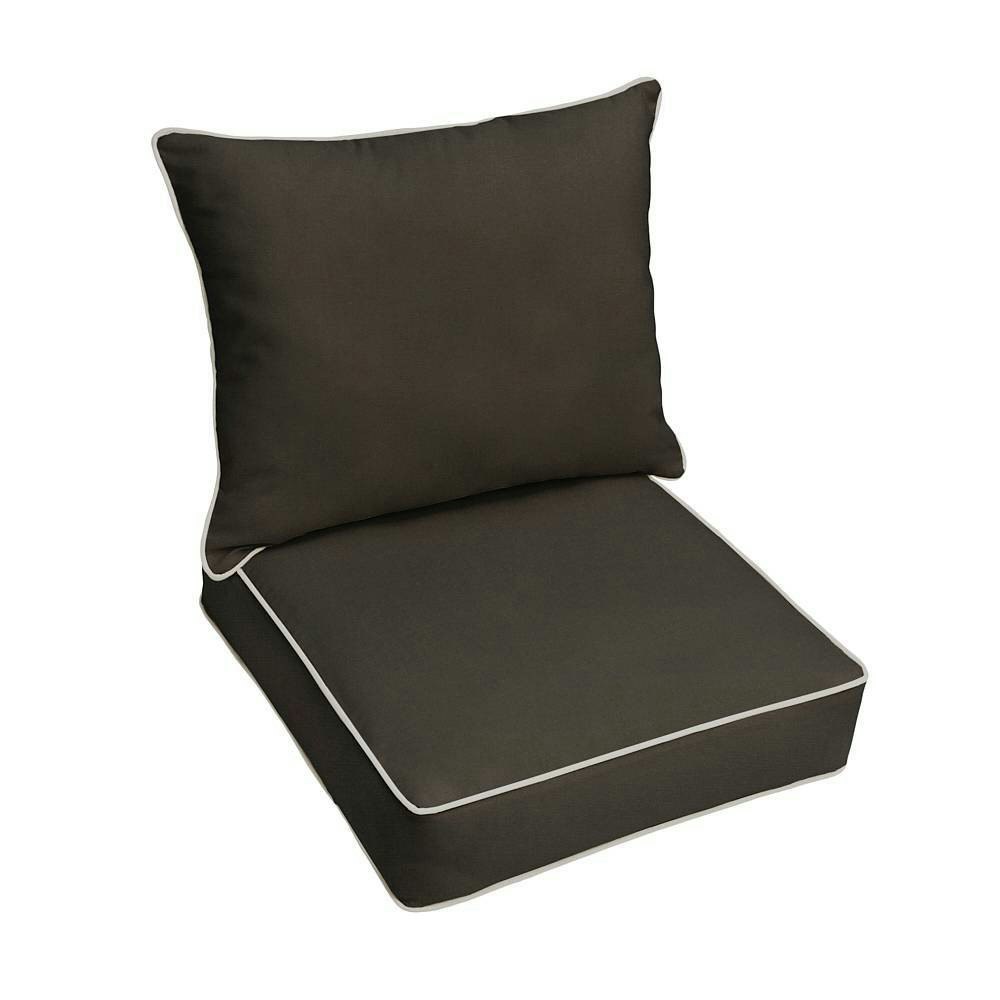 Sunbrella 2-Piece Canvas Outdoor Deep Seat Cushion Set: $176.99