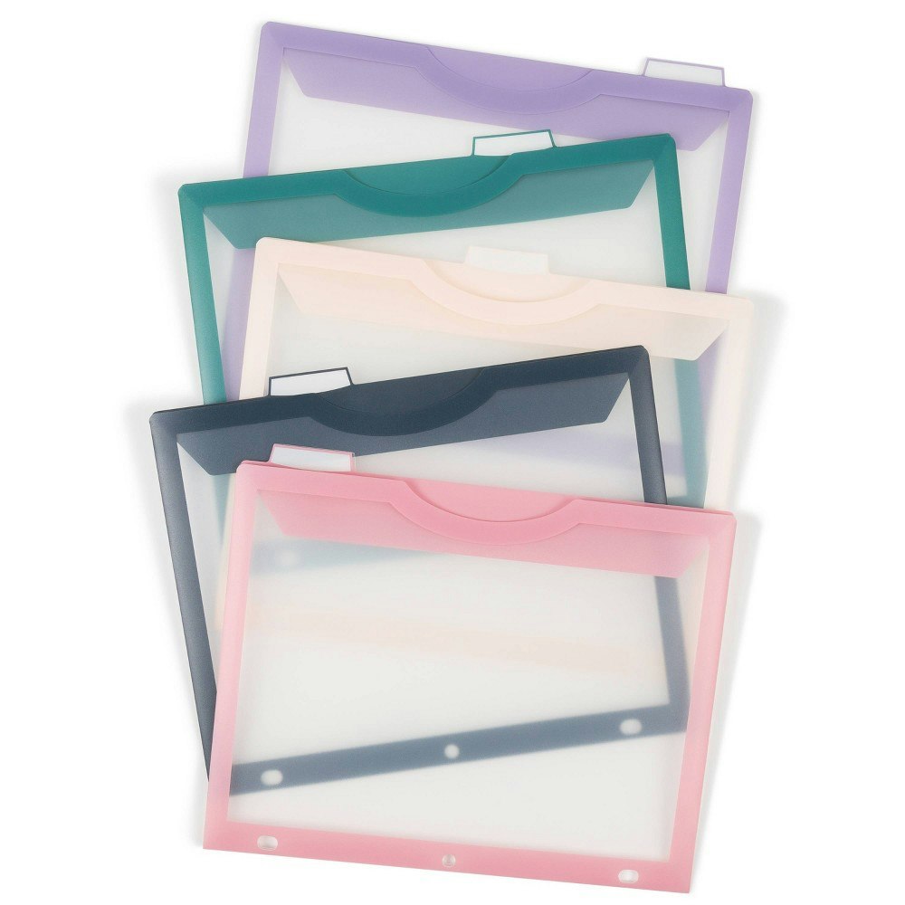 U Brands 5-Pack Tabbed Dividers with Single Pocket: $4.99