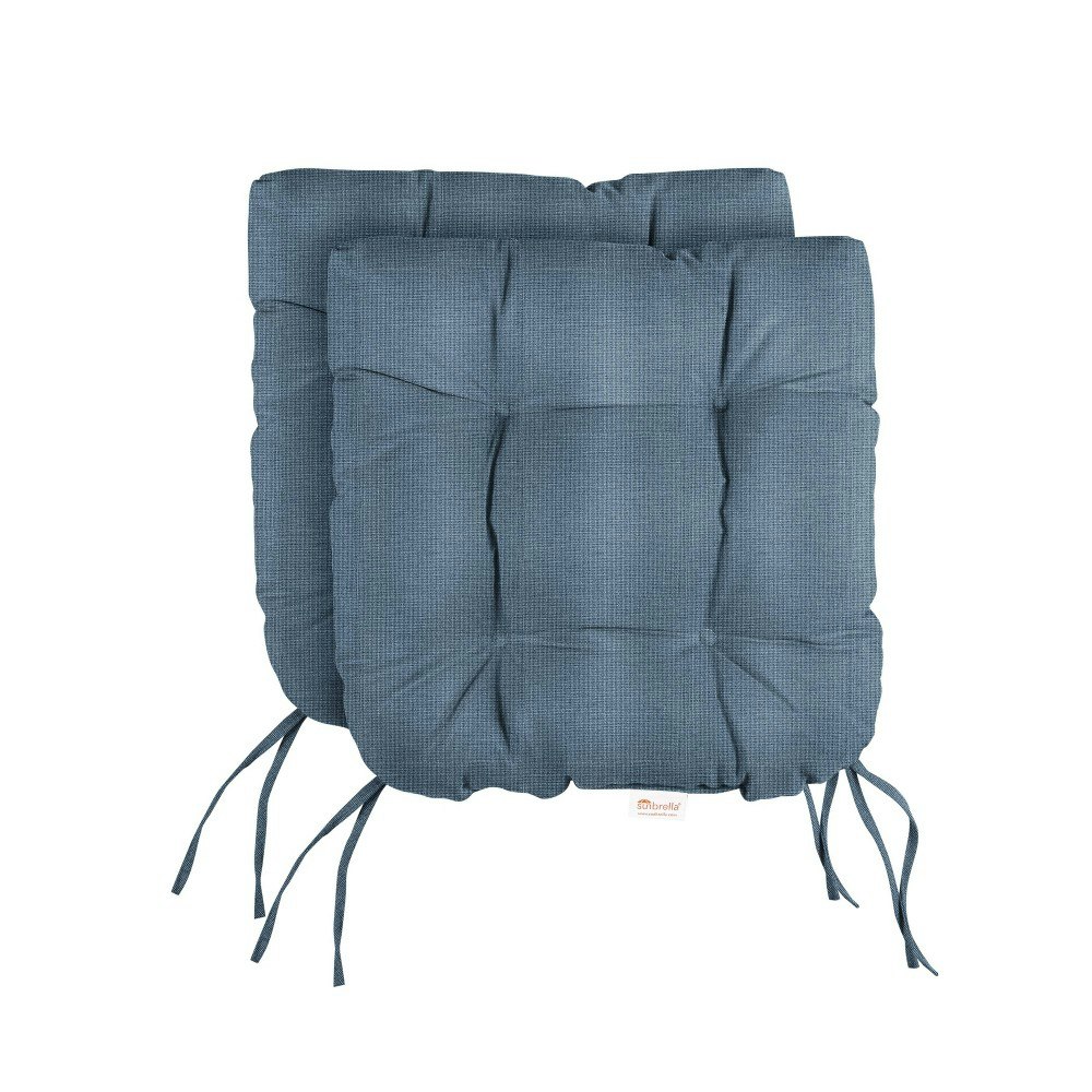 Sorra Home 19" x 19" x 3" Sunbrella Outdoor Tufted U-Shaped Chair Cushions 2-Pack: $118.99 Sorra Home 19" x 19" x 3" Sunbrella Outdoor Tufted U-Shaped Chair Cushions 2-Pack: $118.99