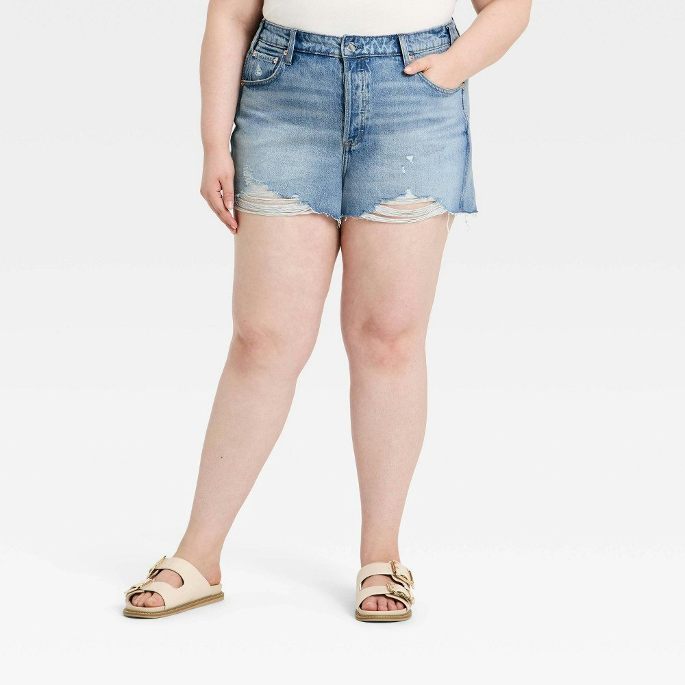 Universal Thread Women's High-Rise Cut-Off Jean Shorts: $28