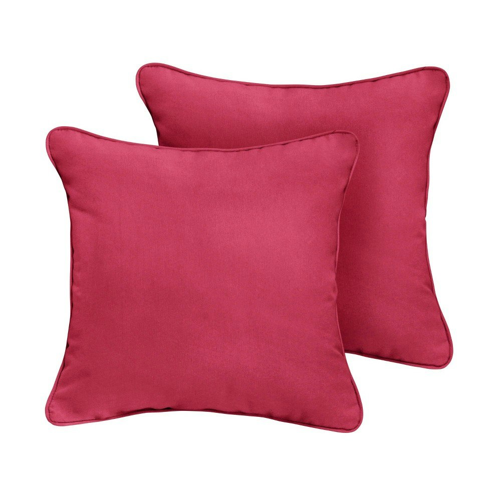 24-Inch Sunbrella Outdoor Corded Throw Pillows 2-Pack: $162
