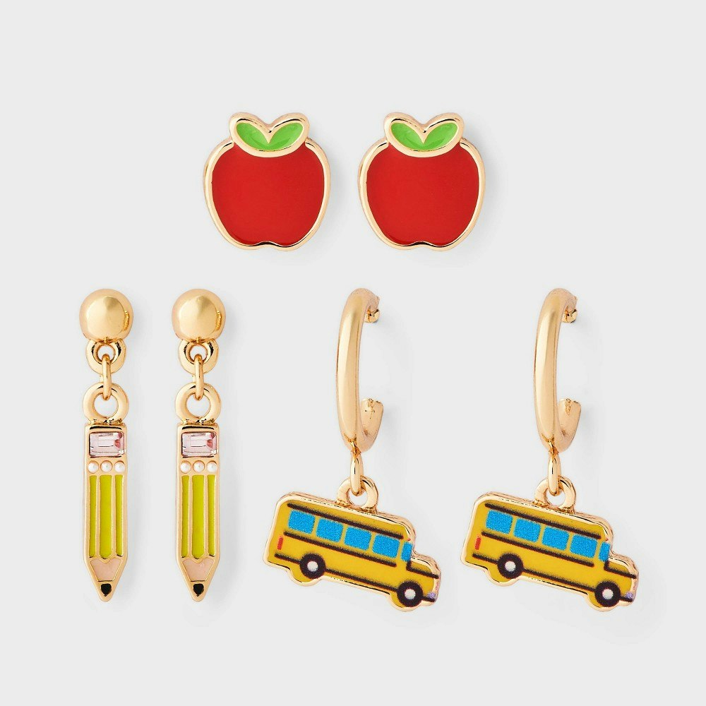 Mixed Hoop Earring 3-Piece Set: $12 Mixed Hoop Earring 3-Piece Set: $12